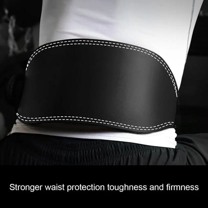 ADJUSTABLE LEATHER WEIGHTLIFTING BETL WAIST SUPPORT